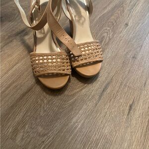 Jessica Simpson Tan Sandals with Braided Detail